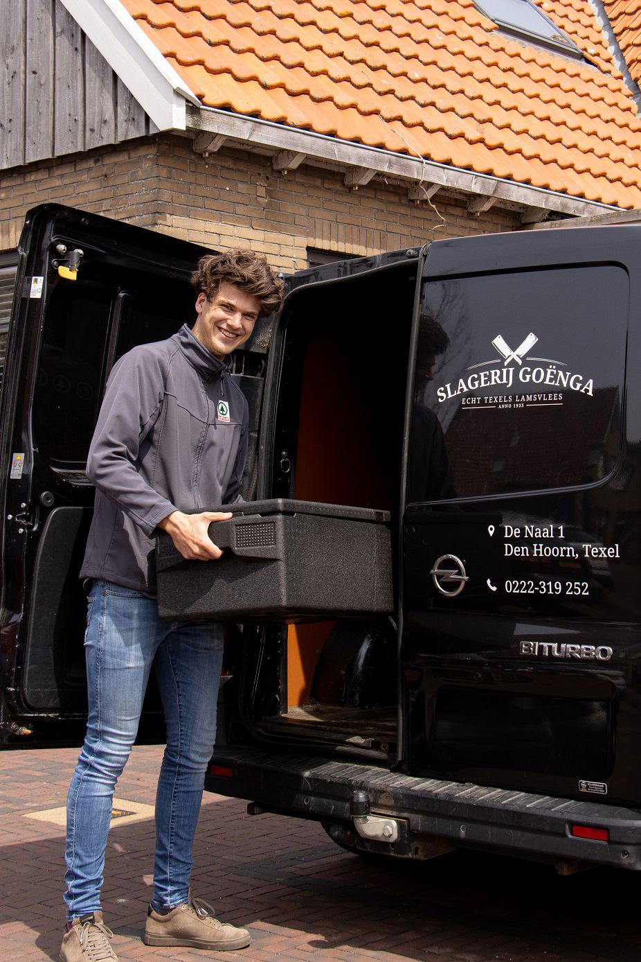 Bezorging bij een restaurant